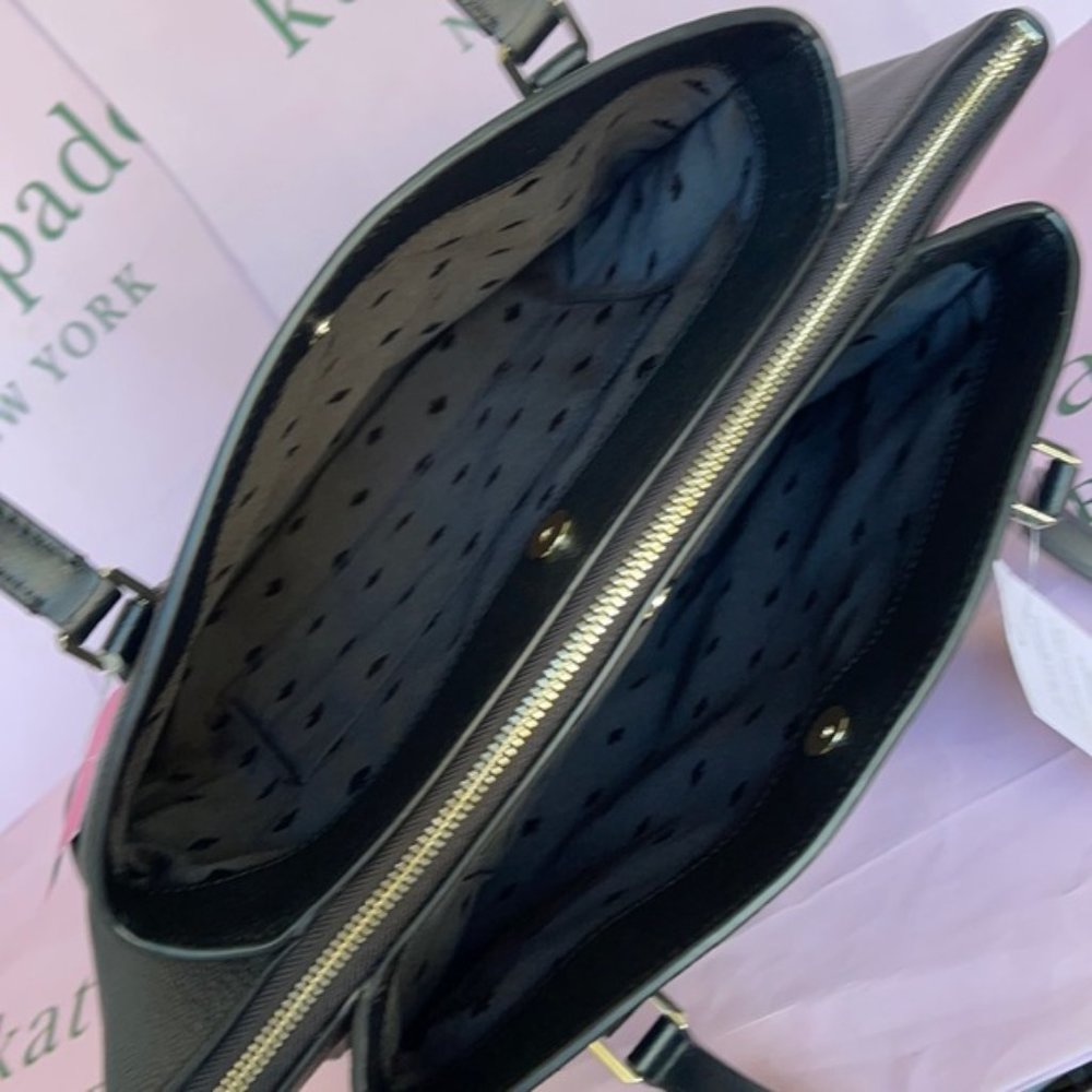 Kate Spade Monet Large Compartment Tote Black NWT - Picture 5 of 16